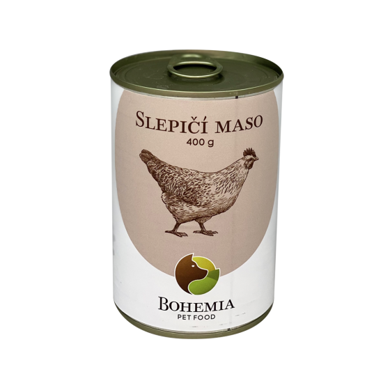 BOHEMIA Slepičí maso ve vlastní šťávě 400g